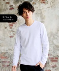 THE CASUAL/カジュアル THE CASUAL (ネバー) NEVER スパンテレコ長袖V/C/ヘンリーネックカットソー/501878188