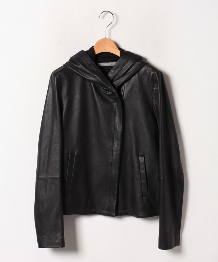 theory luxeセオリーリュクス　フードレザージャケット theory luxeセオリーリュクスフードレザージャケット