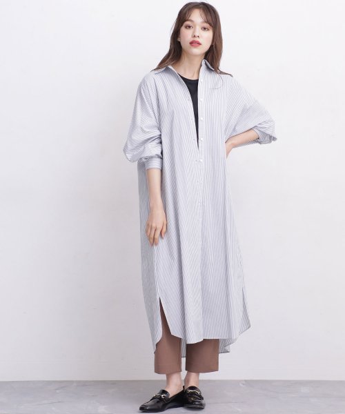 セール Web限定 ボリュームシルエットシャツワンピース ナノ ユニバース Nano Universe D Fashion セール Web限定 ボリュームシルエットシャツワンピース ナノ ユニバース Nano Universe D Fashion