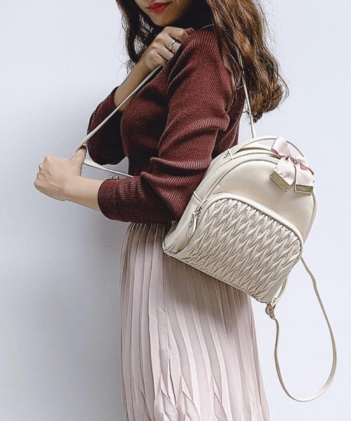 セール 美人百花12月号掲載 フラッフィーキルトリュック ミッシュ セール 美人百花12月号掲載 フラッフィーキルトリュック ミッシュ