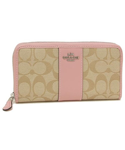 コーチ 財布 アウトレット Coach F Imo5l アコーディオン ジップ ウォレット シグネチャー キャンバス レディース 長財布 コーチ Coach D Fashion