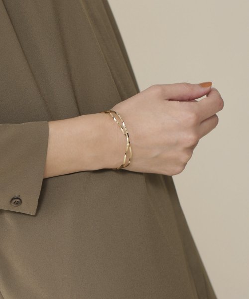 セール ダブルツイストバングル ナノ ユニバース Nano Universe D Fashion セール ダブルツイストバングル ナノ ユニバース Nano Universe D Fashion