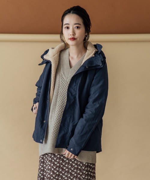 セール 56 Off ボアライナーベスト付きマウンテンパーカー アイテムズ アーバンリサーチ レディース Items Urbanresearch D Fashion
