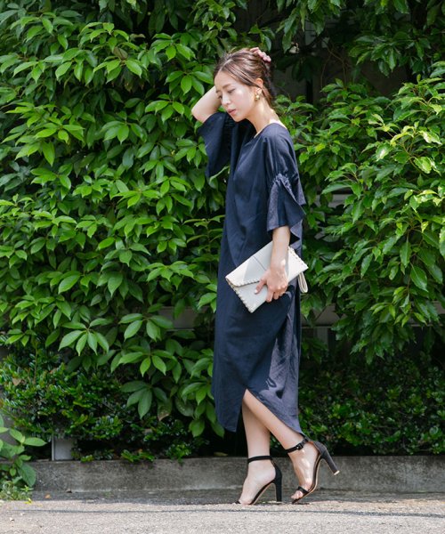 セール 50 Off リネン混バッククロスワンピース シルフ Sylph D Fashion セール 50 Off リネン混バッククロスワンピース シルフ Sylph D Fashion
