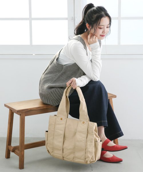 キャンバスbigトートバッグ 502546263 オシャレウォーカー Osharewalker D Fashion