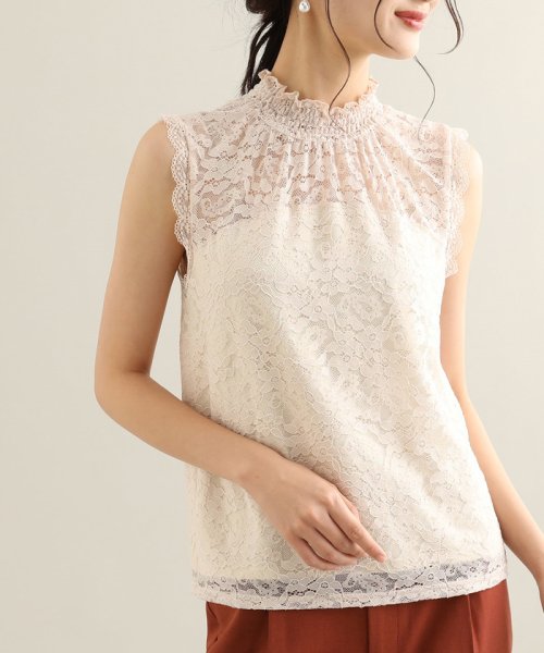 セール レースプチハイネックタンクトップ ビス Vis のカットソー T セール レースプチハイネックタンクトップ ビス Vis のカットソー T