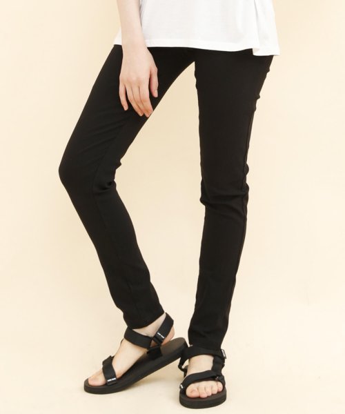 クーポン】【セール10%OFF】ハイウエストストレッチ美脚スキニーレギンスパンツ(502559707) aimoha(アイモハ)(aimoha) d fashion レギンスパンツ スキニー 美脚 M ハイウエスト 脚長 ストレッチ 韓国 黒