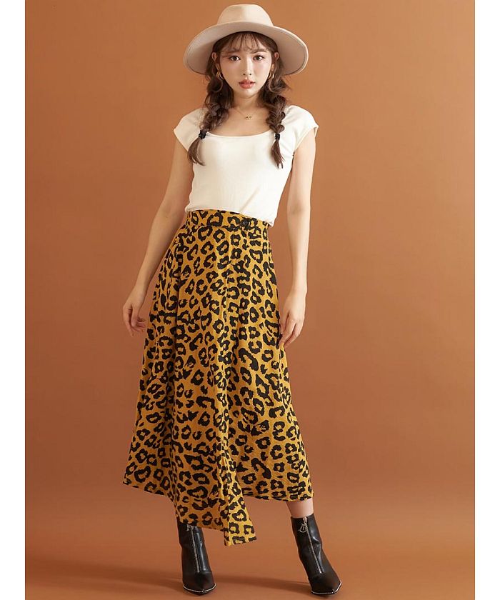 セール 70%OFF】レオパードラップロングスカート(502550857) | Darich ...