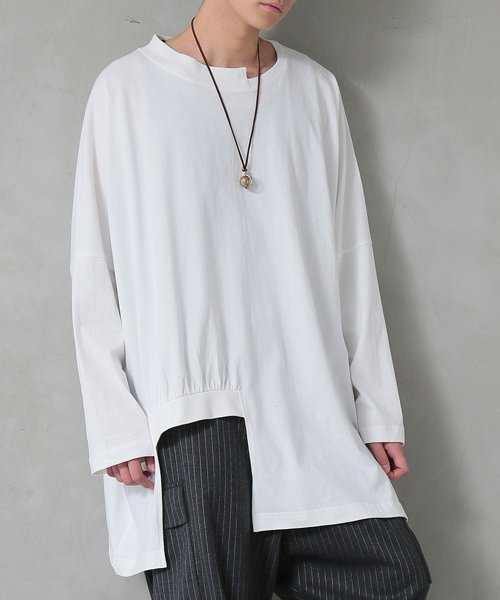 N Orアシンメトリーフロントカットデザインロンt オシャレ N Orアシンメトリーフロントカットデザインロンt オシャレ
