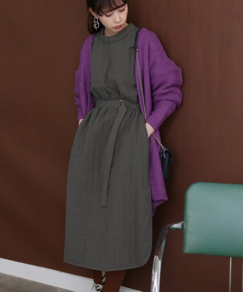 セール Kbf ウエストベルトキルティングワンピース アーバンリサーチ アウトレット Urban Research Outlet D Fashion