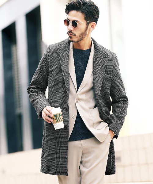 チェスターコート ステンカラーコート チェスターコート メンズ コート アウター ビジネス ロング ジギーズショップ Jiggys Shop D Fashion