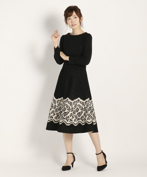 セール 美人百花 11月号掲載 カトレアウールニットワンピース ストロベリーフィールズ Strawberry Fields D Fashion