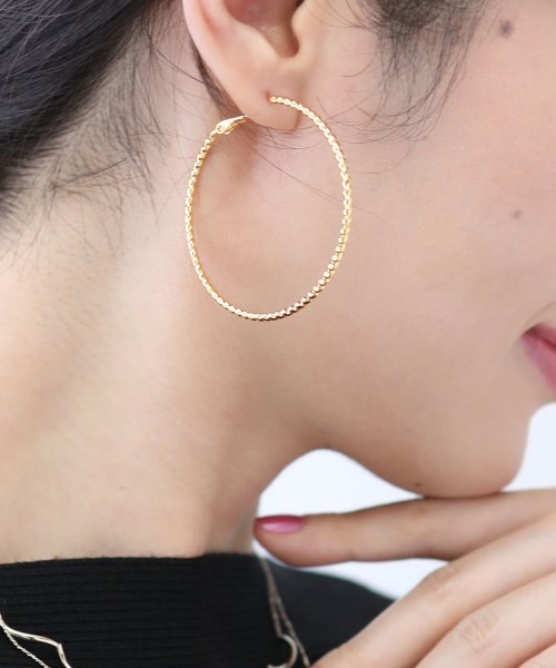 ビッグフープピアス イヤリング ブルーイースト Blueeast D Fashion ビッグフープピアス イヤリング ブルーイースト Blueeast D Fashion