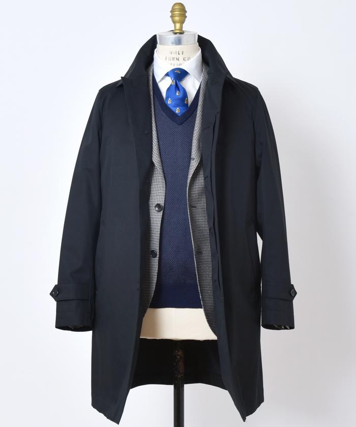 シップスLORO PIANA STORMSYSTEM コットンステンカラーコート