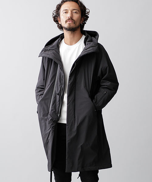 セール 50%OFF】【至極の逸品】機能中綿ロングモッズコート(西川