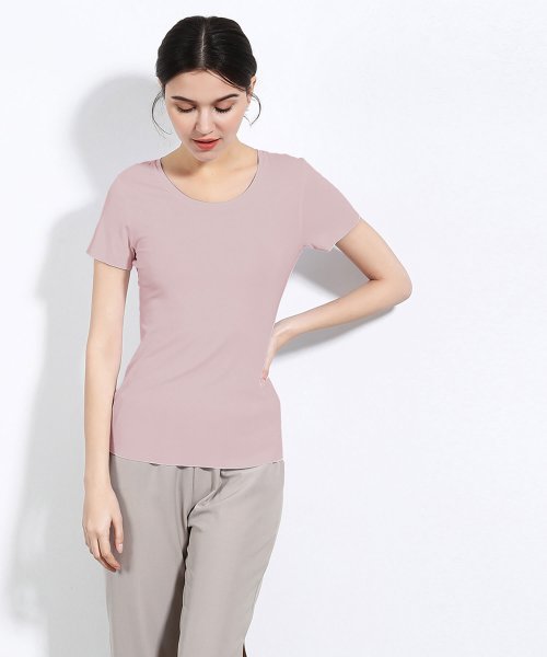 シームレスインナー Cool インナー レディース シームレス 切りっぱなし U型teeシャツ Tシャツ 通気 吸湿 ストレッチ 伸縮性 ストレスフリー 薄手 Always オルウェイズ Always D Fashion シームレスインナー Cool インナー レディース シームレス 切りっぱなし U型teeシャツ Tシャツ 通気 吸湿 ストレッチ 伸縮性 ストレスフリー 薄手 Always オルウェイズ Always D Fashion
