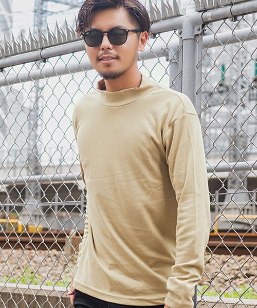 Cavaria キャバリア スムースタートルネック ハイネック長袖tシャツ キャバリア Cavaria D Fashion
