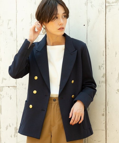 セール ムック本掲載 松本穂香さん着用 ダブル ブレザー ジャケット テーラードジャケット コーエン Coen D Fashion
