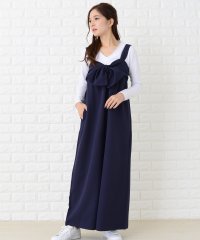 Lace Ladies/レースレディース Lace Ladies リボン付き サロペットワイドパンツ オールインワン・パンツ/502620645