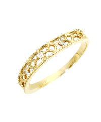 JEWELRY SELECTION/K10YG 天然ダイヤモンド 0.02ct 3石 ピンキーリング #7/502622716