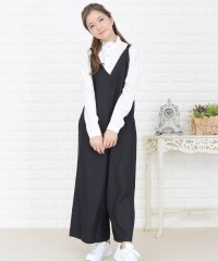 Lace Ladies/レースレディース Lace Ladies Vネックワイドパンツサロペット オールインワン・パンツ/502620646