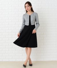 Lace Ladies/レースレディース Lace Ladies 重ね着風膝丈フレアフォーマルワンピース・ドレス/502628325
