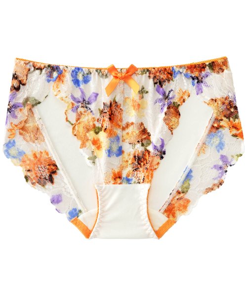 ショーツ 女性 カロライナ カシュクールレース プレーンショーツ 下着 レディース パンティ パンツ かわいい レース パンティー シンプル 黒 白 花柄 可 エメフィール Aimerfeel D Fashion