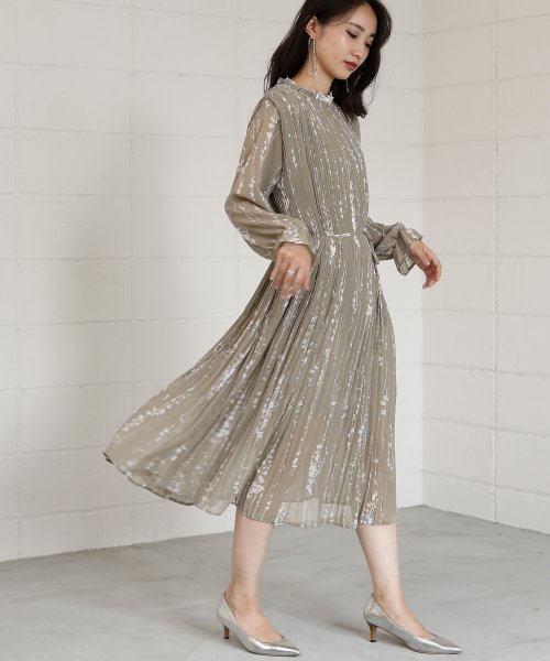 セール Web限定 ハイネック総プリーツワンピース ブージュルード Bou Jeloud D Fashion
