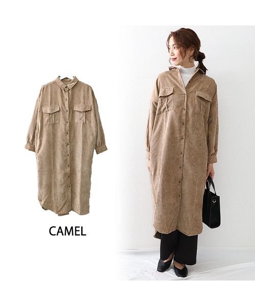 セール コーデュロイシャツワンピース オウンコード Owncode D Fashion セール コーデュロイシャツワンピース オウンコード Owncode D Fashion