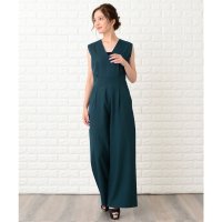 Lace Ladies/レースレディース Lace Ladies ノースリーブVネックオールインワン・ワイドパンツドレス/502655246