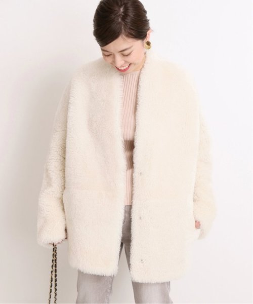 セール 32 Paradis トラントドゥ パラディ ムートンショートコート 502655502 ヴェルメイユ パー イエナ Vermeil Par Iena D Fashion