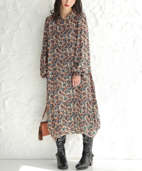N Orペイズリーシャツワンピース オシャレウォーカー Osharewalker D Fashion N Orペイズリーシャツワンピース オシャレウォーカー Osharewalker D Fashion