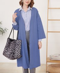Doux Belle/ドゥー ベル Doux Belle ノーカラーロング丈トレンチコート (シルバー)/502691129