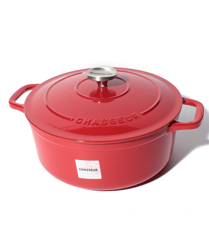 CHASSEUR サブライム ラウンドキャセロール 24cm ブラック 両手鍋