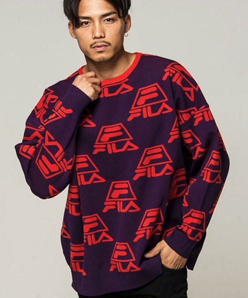 Fila フィラ Crew Neck Knit フィラ Fila D Fashion
