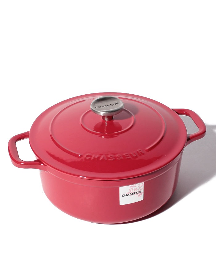CHASSEUR ラウンドキャセロール22ｃｍ ピンク CH37222 PK CHASSEUR ラウンドキャセロール22cm ピンク CH37222 PK