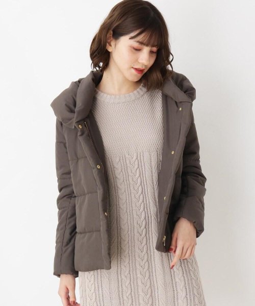 セール 2点セット 中綿ジャケット ケーブルニットワンピースセット グローブ Grove D Fashion セール 2点セット 中綿ジャケット ケーブルニットワンピースセット グローブ Grove D Fashion