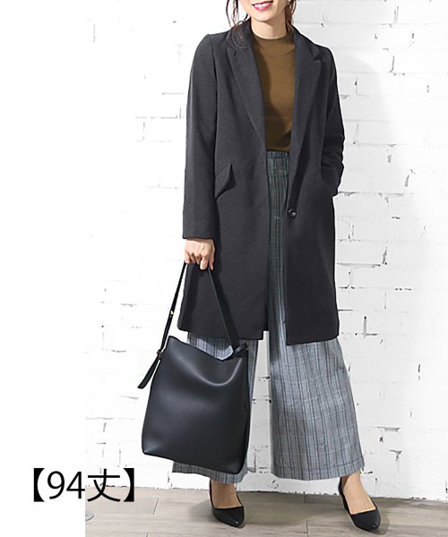 レディース アウター チェスターコート フェイクウール コート ミリアンデニ Mili An Deni D Fashion レディース アウター チェスターコート フェイクウール コート ミリアンデニ Mili An Deni D Fashion