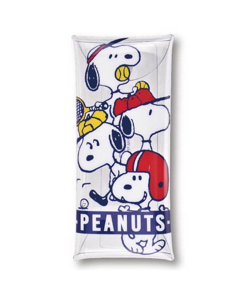 Snoopy スヌーピー クリア マルチケース ペンケース メガネケース 歯ブラシケース ランナー Runner D Fashion