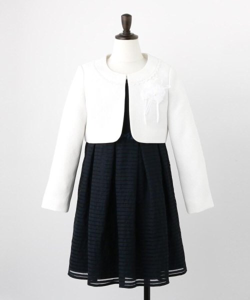 セレモニー 入卒 3点セット シアーボーダーワンピース シューラルーキッズ Shoo La Rue Kids D Fashion