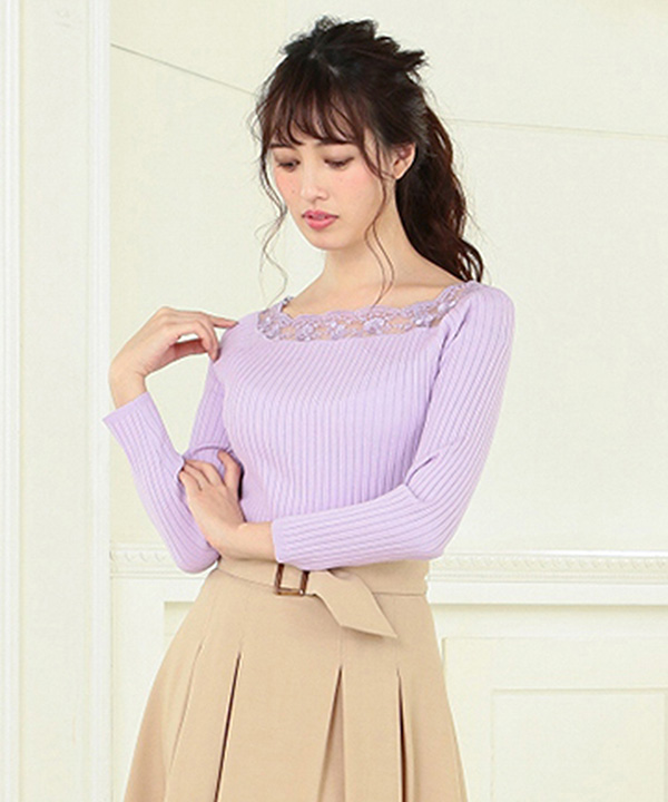 レッセ パッセ LAISSE PASSE ブラウス＋パンツセット （ネイビー