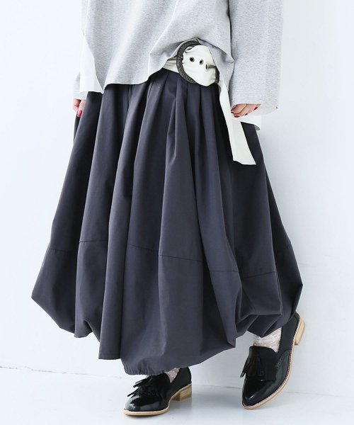 変形デザインシャーリングバルーンスカート オシャレウォーカー Osharewalker D Fashion