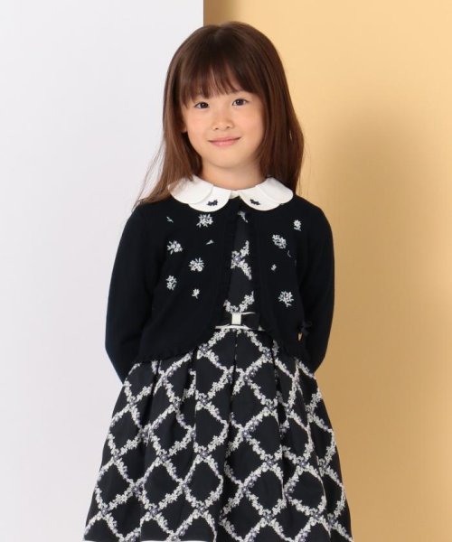 ひなちゃん着用 110 140cm プチフラワー刺繍 カーディガン 組曲kids Kumikyoku Kids D Fashion ひなちゃん着用 110 140cm プチフラワー刺繍 カーディガン 組曲kids Kumikyoku Kids D Fashion