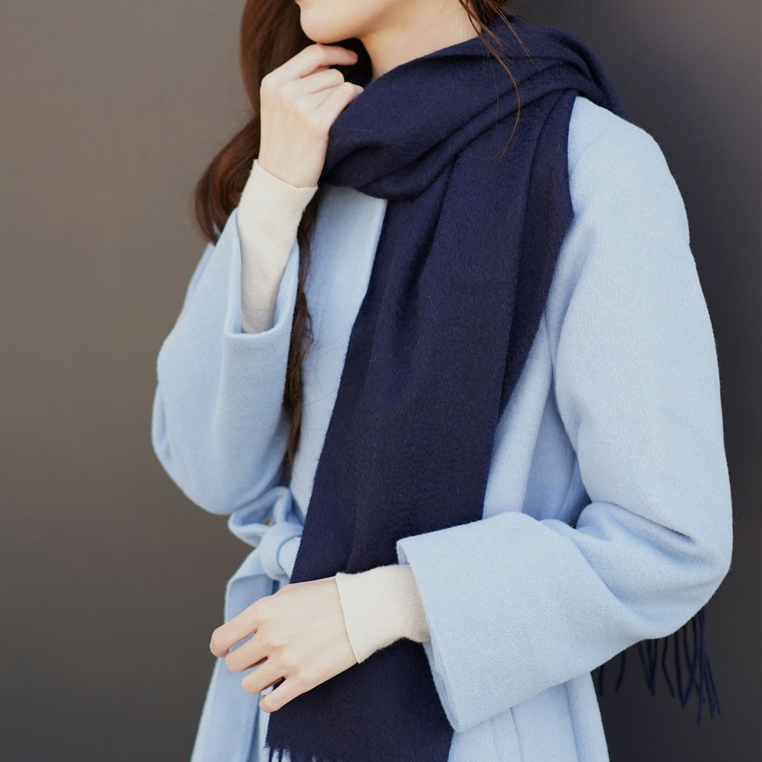カシミヤ100%マフラー無地(502749982) | フィローモ(Filomo) - d fashion カシミヤ100%マフラー無地(502749982) | フィローモ(Filomo) - d fashion