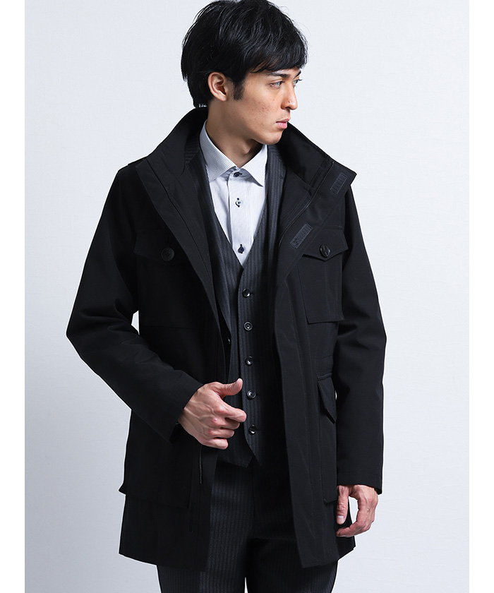 セール 49%OFF】レノマ オム/renoma HOMME フィールドコート 黒