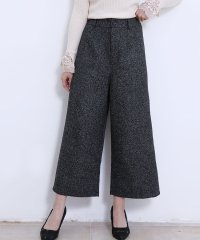 Doux Belle/ドゥー ベル Doux Belle パンツ ワイドパンツ ボトムス 秋 冬 7分丈 ゆったり 無地 チェック 柄 グレー ブラック カジュアル/502769167