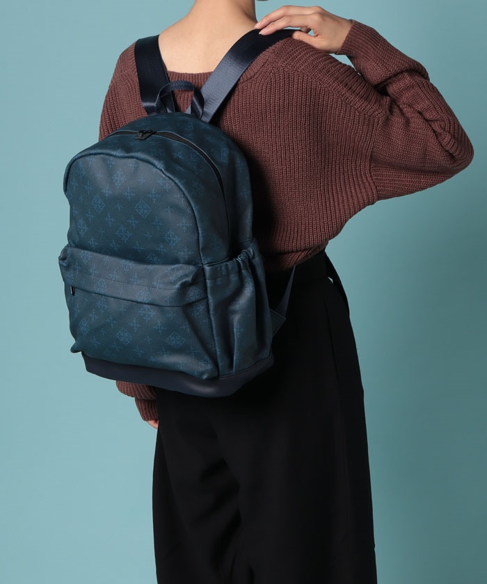 ゆうこ様　極美品　russet ラシットデイリーバックパック　リュック　グレー系 ラシット リュックサック デイパック モノグラム 鞄 ブランド