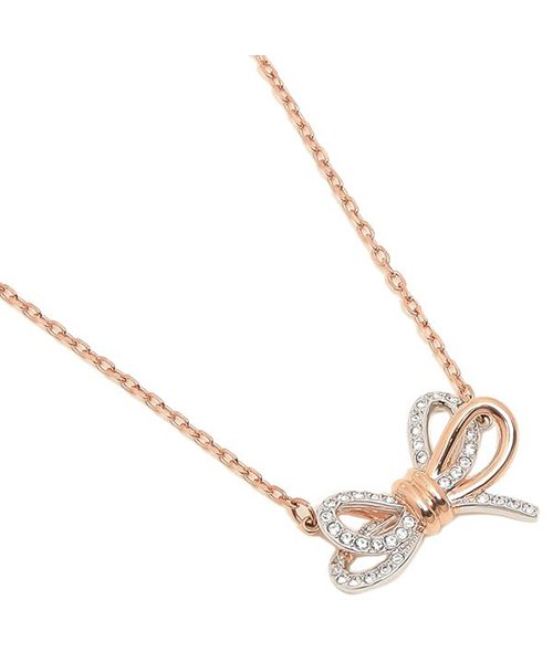 セール スワロフスキー ネックレス アクセサリー Swarovski Lifelong Bow レディース ペンダント ローズゴールド シルバー クリア スワロフスキー Swarovski D Fashion