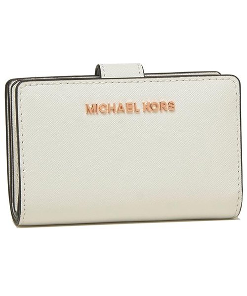 マイケルコース 折財布 アウトレット レディース Michael Kors 35t9rtvf2l Optic White ホワイト マイケルコース Michael Michael Kors D Fashion
