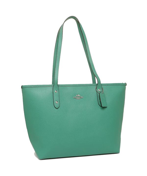 COACH トート インクロスグレイン 濃い水色 3wayバッグ - メルカリ